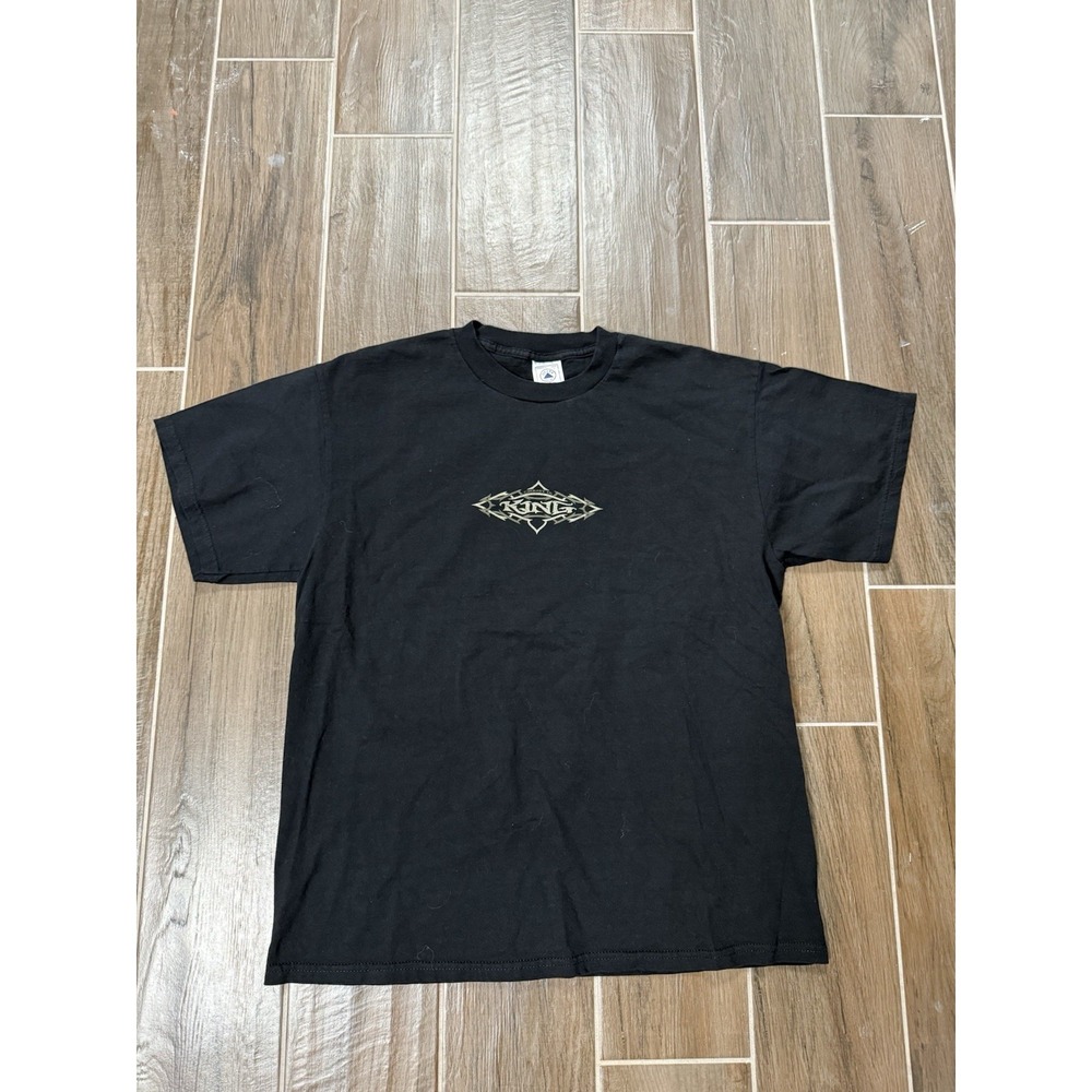 Vintage Y2K "Christ Is King" Black T-Shirt Size Large Jesus